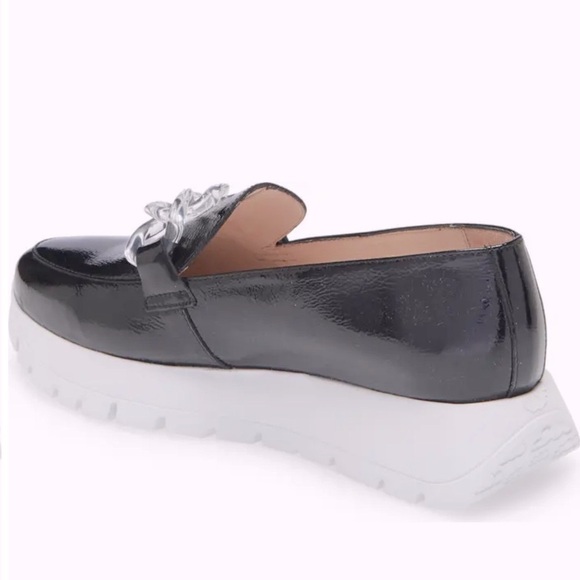 NWT A-2405 Platform Loafers in Black Patent Leather Size Euro 35 - Picture 8 of 13